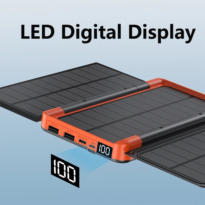 FoldableSolar Power Bank 20000mAh