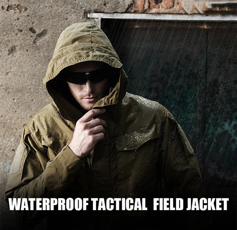 Tactical Jacket Clothes Windproof, Winter Waterproof Hiking Men Autumn Jackets Windbreaker