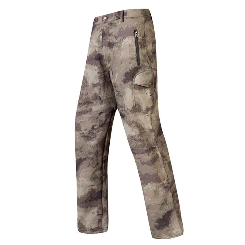 Shark Skin Softshell Black Pants Military Tactical Pants Waterproof Airsoft CS Camouflage Hutning Hiking Pants